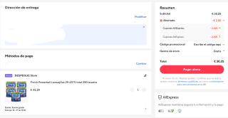 Finish Powerball Lavavajillas 25+25*5 total 250 lavados Por 30,25€