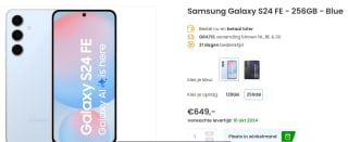 Samsung Galaxy S24 FE 256GB voor €649 bij Phonemarket