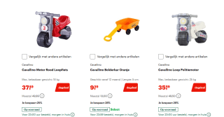 Tot 35% korting op Cavallino buitenspeelgoed bij Bol