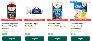 Tot 60% stapelkorting op Lucovitaal bij Holland & Barrett