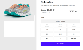 Zapatillas para Mujer Columbia Drainmaker IV por 44€