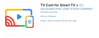 TV Cast para Smart TV+ Premium Gratis en App Store