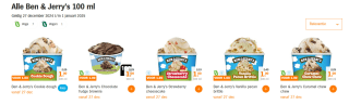 Alle Ben & Jerry's 100 ml voor €1 bij de AH