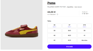 Zapatillas para Hombre Puma PALERMO HARRY POTTER por 44€