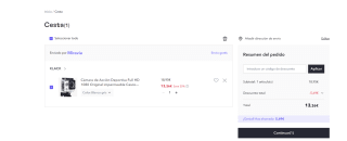 En oferta esta Cámara de Acción Deportiva por 13,26€