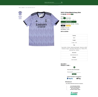 Camiseta Adidas de visitante del Real Madrid 2022-23 por solo 26,99€