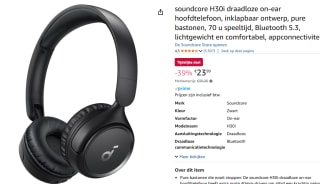 Anker SoundCore H30i Wireless Headphone voor €23,99 bij Amazon