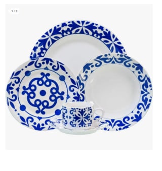 Tech Vajilla de porcelana de 6 servicios 30 piezas, con un diseño elegante para su mesa. Bengoa gourmet Tools por 17.29€