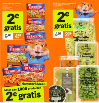 Albert Heijn Hamsterweken veel producten de 2e gratis