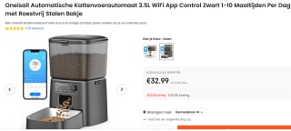 Oneisall Automatische Voerbak voor €32,99 bij Ochama