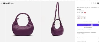 Bolso de hombro pequeño con asa bandolera extraíble por 9€