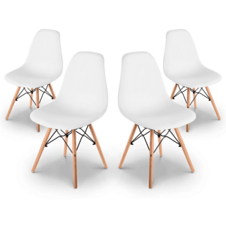 Pack 4 sillas Estilo nórdico solo 62,99€