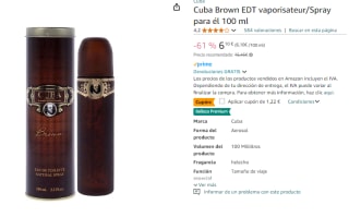 Colonia Cuba Brown 100ml por 4,88€