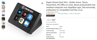 Elgato Stream Deck Mini voor €32,97 bij Amazon