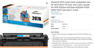 HP 207A (W2211A) Toner Cyaan voor €48,85 bij Amazon