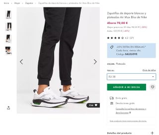 Zapatillas Nike Air Max Bliss por solo 56€
