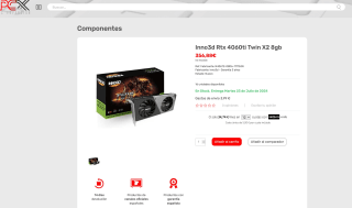 Inno3D GeForce RTX 4060 Ti 8GB TWIN X2 por solo 356,88€