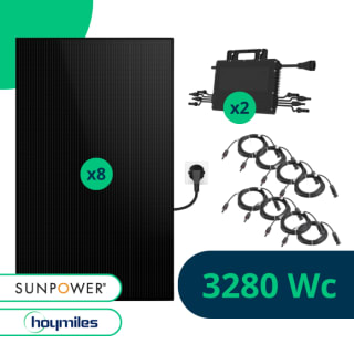 Kit solaire Plug And Play 3280 Wc Sunpower à 879,90 €