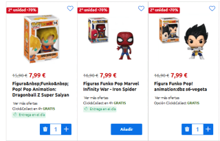 70% descuento Funko segunda unidad grandes ofertas Carrefour