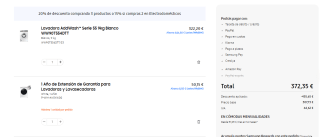 Lavadora Samsung AddWash Serie 55 9kg WW90T554DTT + año Garantía Extra por 372,35€