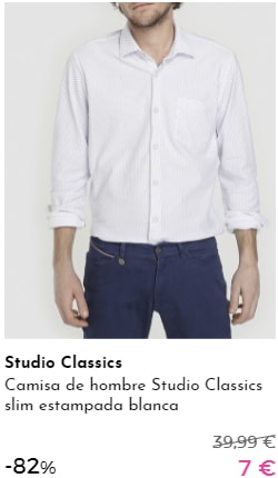 Studio Classics - Prendas para ellos por 5€ y 7€
