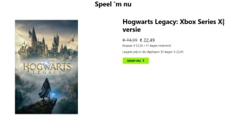 Hogwarts Legacy: Xbox Series X|S-versie voor €22,49 in de Xbox store