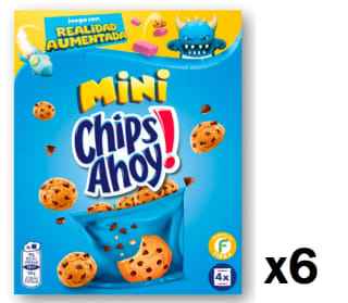 6 Paquetes de Galletas mini con pepitas de chocolate Chips Ahoy 160 g. por 6.84€