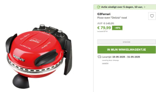 G3 Ferrari Pizzaoven voor €79,99 bij Limango