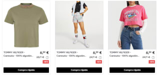 Hasta 90% descuento en ropa Tommy Hilfiger desde solo 2,50€