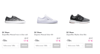 Dc Shoes calzado desde solo 17€ para hombre y mujer