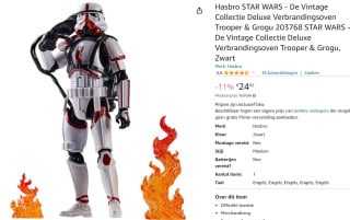 Hasbro Star Wars Actiefiguur Incinerator Trooper & Grogu voor €23,68 bij Amazon