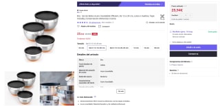 Bra Set de 3 Boles Acero Inoxidable Efficient 12-16-20 por 25,94€