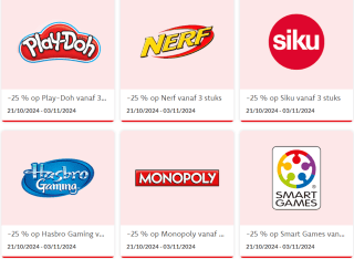 25% korting op veel items tijdens het merkenfestival bij Dreamland