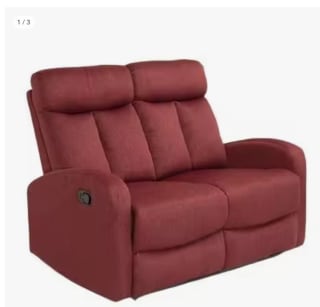 Sofá manual de 2 plazas modelo Siberia de color rojo por 299€ (287€ usuario nuevo)
