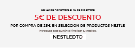 Código 5€ regalo productos Nestlé en Elcorteinglés