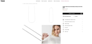 Cadena de plata Tous ochenta centímetros a tan solo 9€