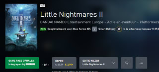 Little Nightmares II voor €2,99 in de Xbox store