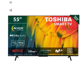 TV Toshiba DLED 55" 55UV2463DG 4K UHD VIDAA por solo 299€