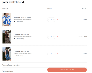 3 halen = 2 betalen op alle patronen van Knipmode