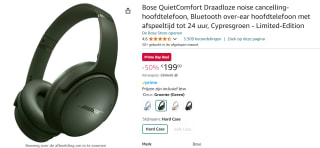 Bose Quietcomfort Groen voor €199 met Amazon Prime