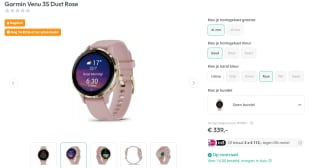 Garmin Venu 3S Dust Rose voor €339 bij Art & Craft