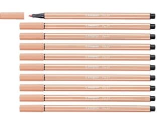 Rotulador premium STABILO Pen 68 color albaricoque caja 10ud por 3,71€