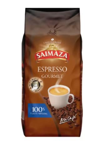 Saimaza Gourmet Café de Grano Tostado 100% Natural Bolsa 1Kg por 13,27€