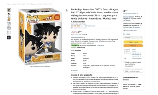 Funko Pop! Animation: DBGT Goku Dragon Ball GT por solo 8€