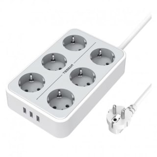 Regleta TESSAN 6 Enchufes por 7,95€