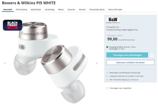Bowers & Wilkins PI5 witte in-ears voor €99 bij Electroworld