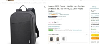 Mochila Lenovo B210 Casual por 14.41€