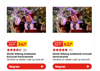 Winter Efteling Actietickets vanaf €34 bij Kruidvat