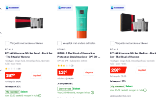 20% korting op Rituals bij Bol.com