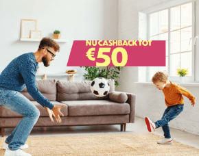 krijg tijdelijk tot € 50 cashback  met de SNS Woonverzekeringen .